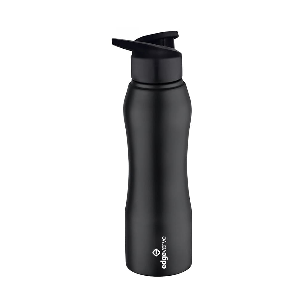 Borosil Grip N Sip Stainless Steel Bottle- Black- 750ml